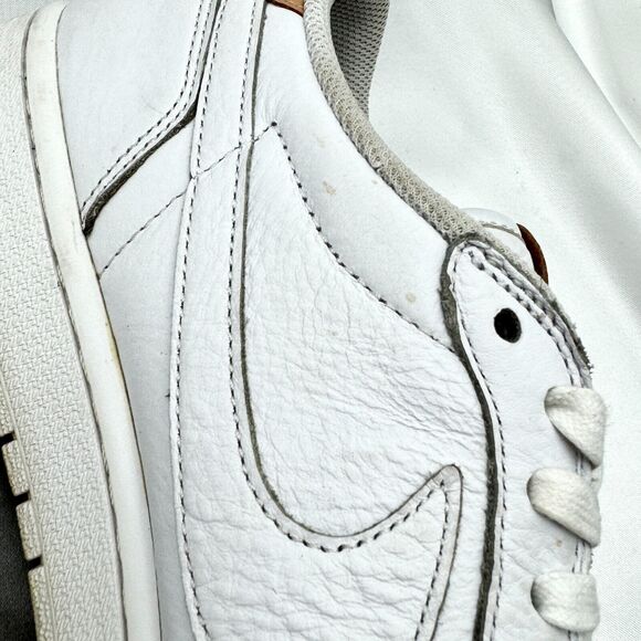 Nike Air Jordan 1 Retro Low White Vachetta Tan Men\'s Size 13 Shoes 905136100